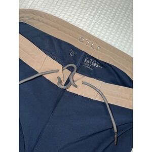 BYLT Board Shorts Mens Large Navy Tan Performance Swim Trunks Zipper Pocket